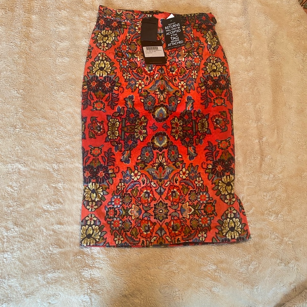 Vivienne Westwood Multicolor Floral Pencil Skirt